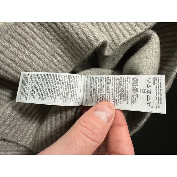 NWT Athleta Hawthorn Textured Crew Sweater Animal Print Sz XL Merino Wool Blend - Picture 11 of 15